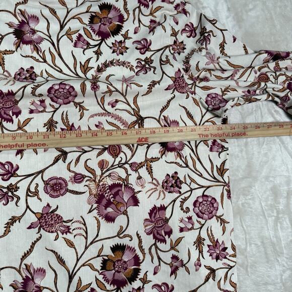 Spartina 449 Floral Stefanie Turtleneck Harbor River Shirt Top Plus Size XXL - Picture 7 of 8